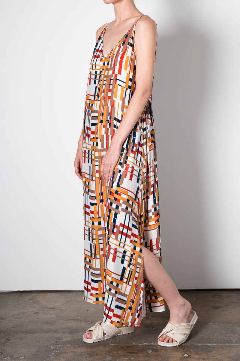 Silk Spaghetti Strap Maxi Dress - ULYSSA Dress General Orient   
