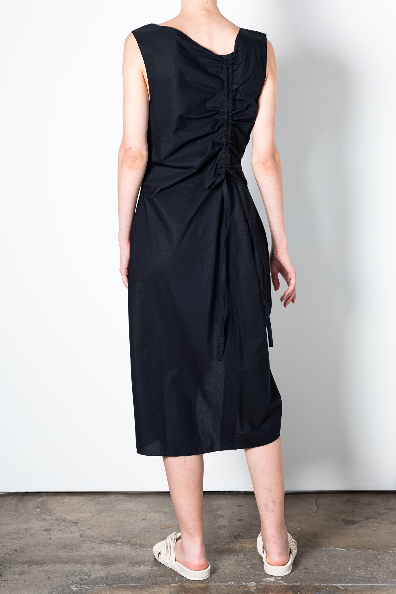 Organic Cotton Bias Dress w/ Drawstrings - UMA Dress STYLEM   