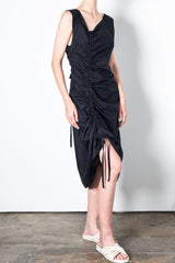 Organic Cotton Bias Dress w/ Drawstrings - UMA SP23 Dress STYLEM   