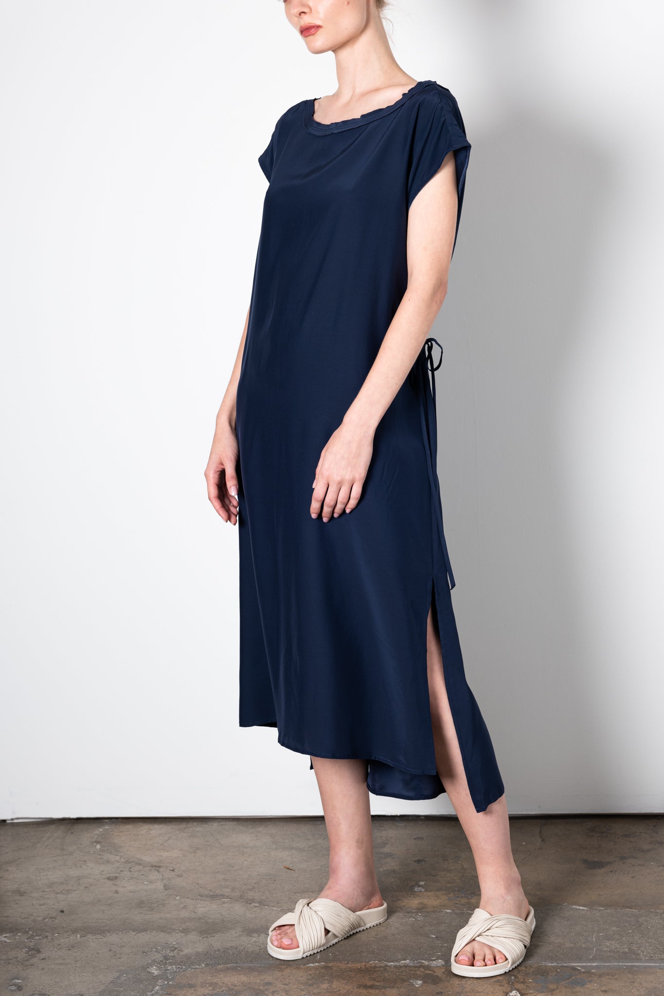 Silk Tee Dress w/ drawstrings - URIELA Dress General Orient   