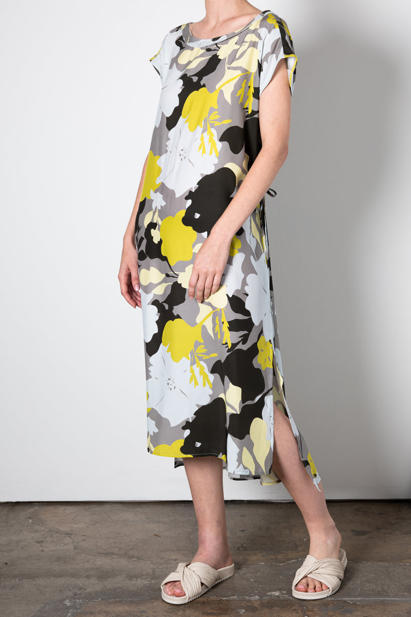 Silk Tee Dress w/ drawstrings - URIELA SP23 Dress General Orient   