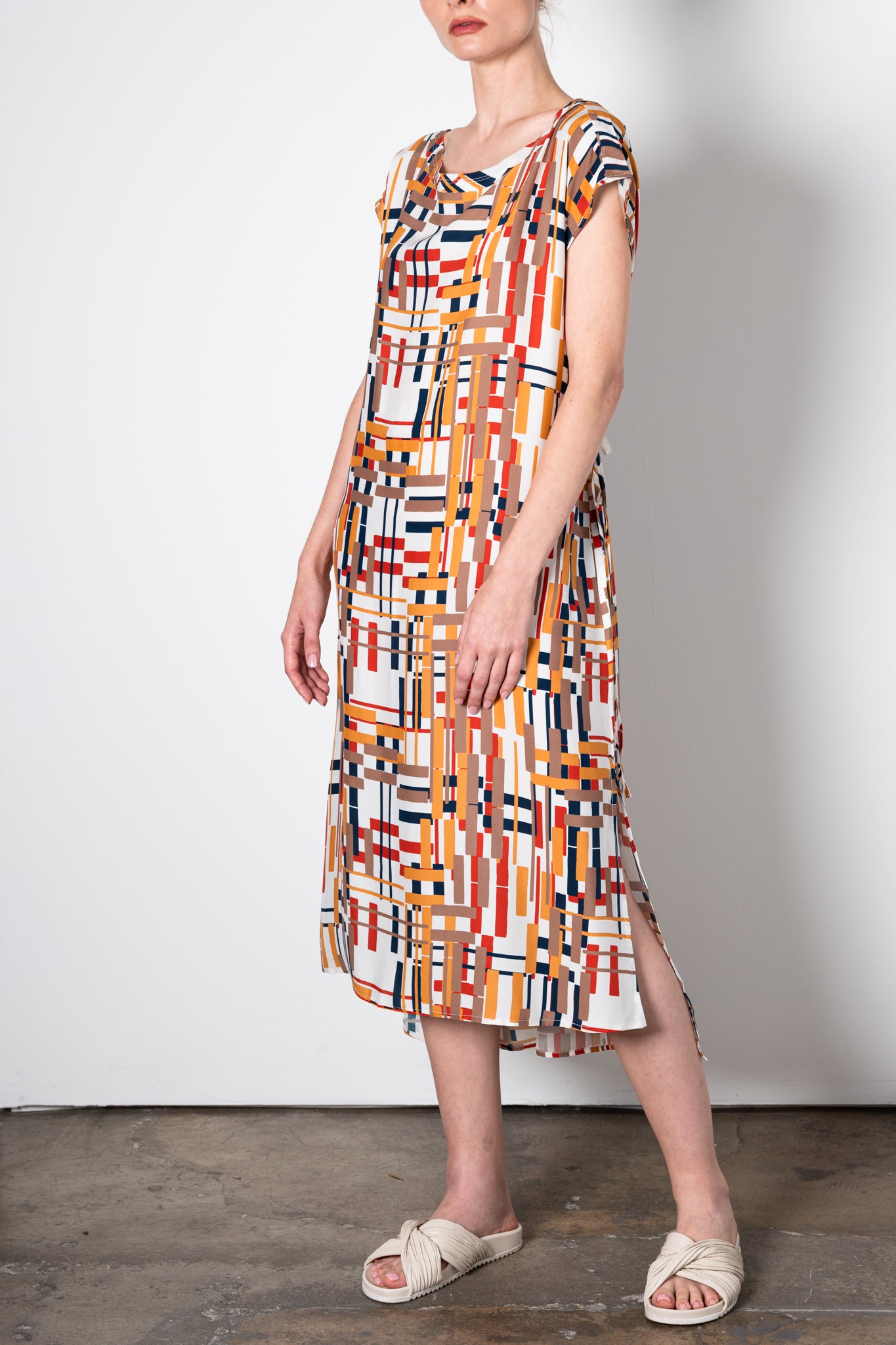 Silk Tee Dress w/ drawstrings - URIELA Dress General Orient   