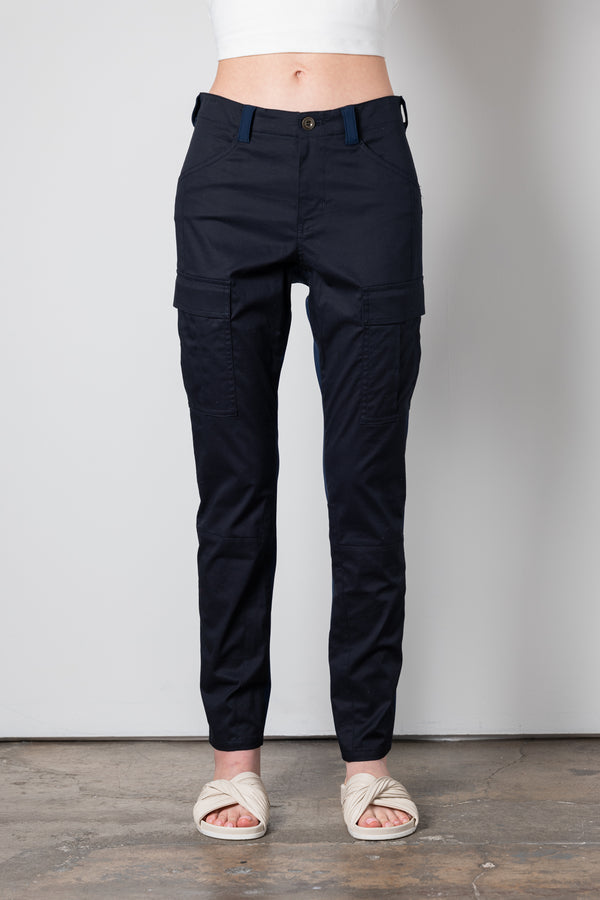 Stretch Cotton Utility Pant with Tech Stretch - WILFORD SP23 Pant STYLEM Midnight P 
