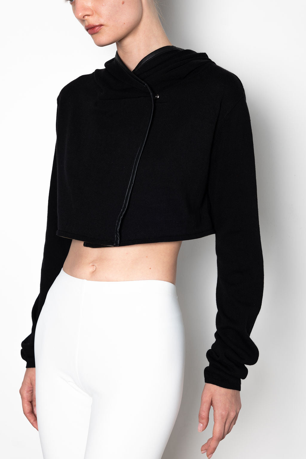 Cotton Sweater Hooded Zip Off Cardigan - WILLOUGHBY Sweater STYLEM   