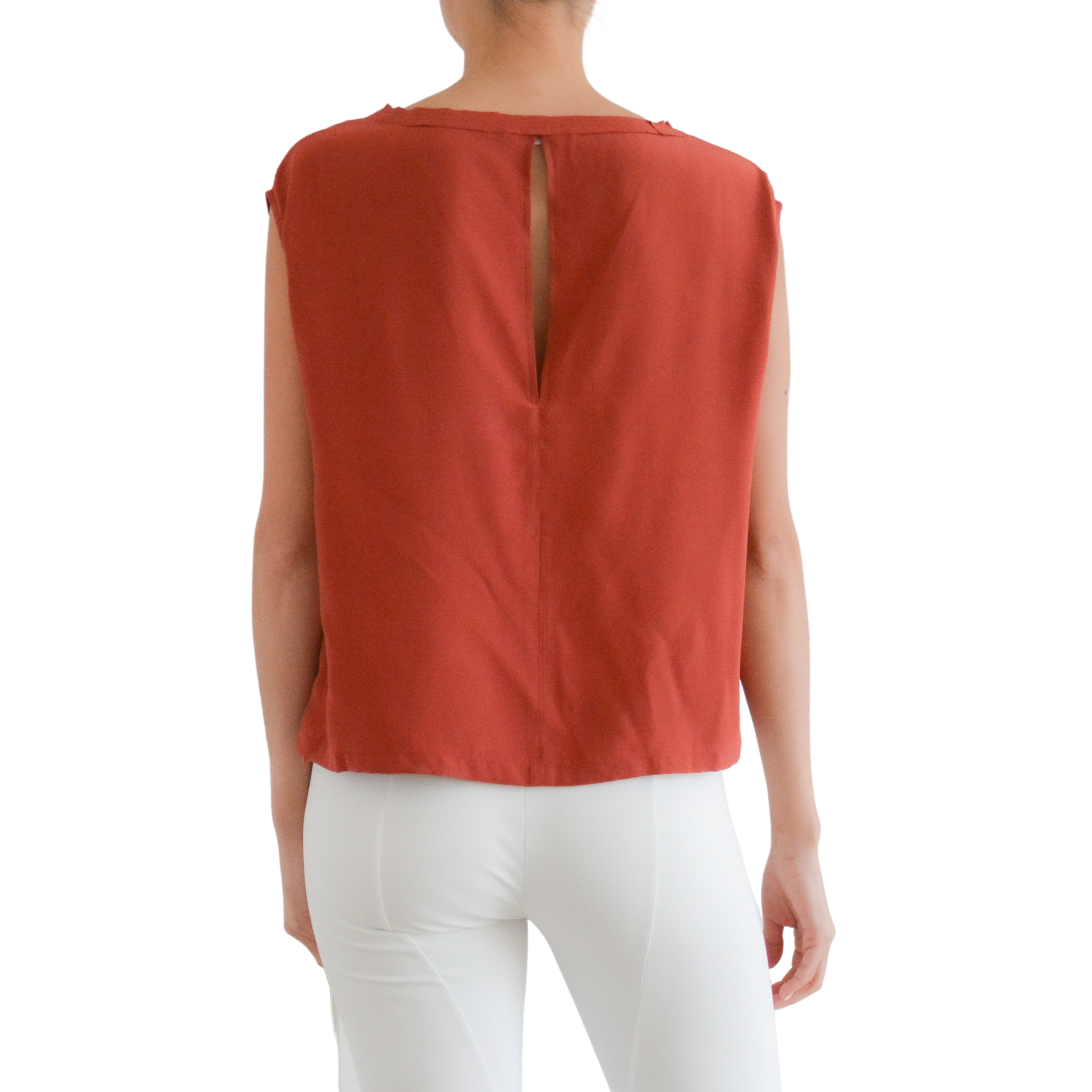 Silk Square Tee - THOMPSON Top General Orient