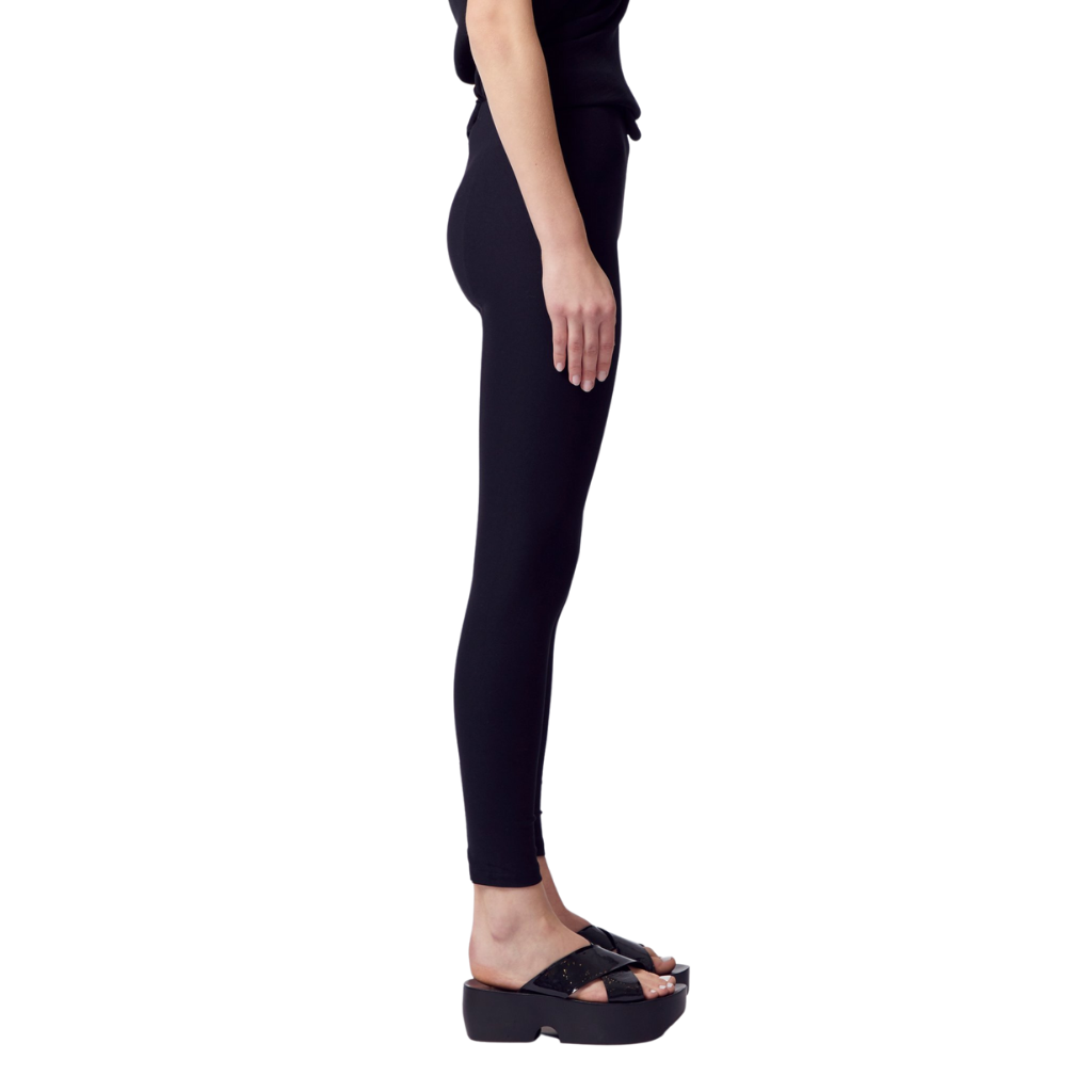 Tech Stretch Leggings w/ Leather Trim - ITAL CORE Pant STYLEM   