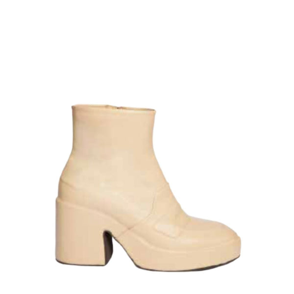 Leather Ankle Platform Boots Berlino Shoes Del Carlo Cream 36 