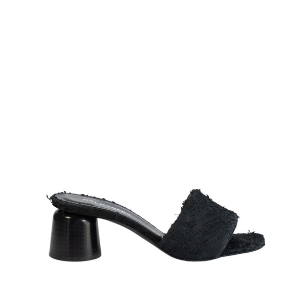 Textured Suede Slide Heels by Halmanera Shoes Halmanera   