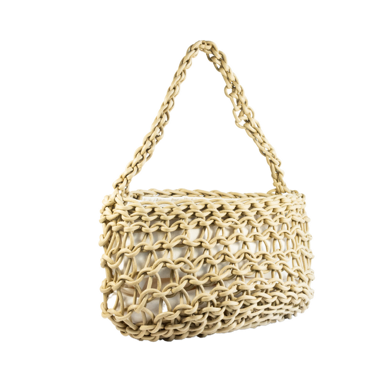 Handmade Crocheted Cotton Rope Shoulder Bag - NIKE Bag Alienina   