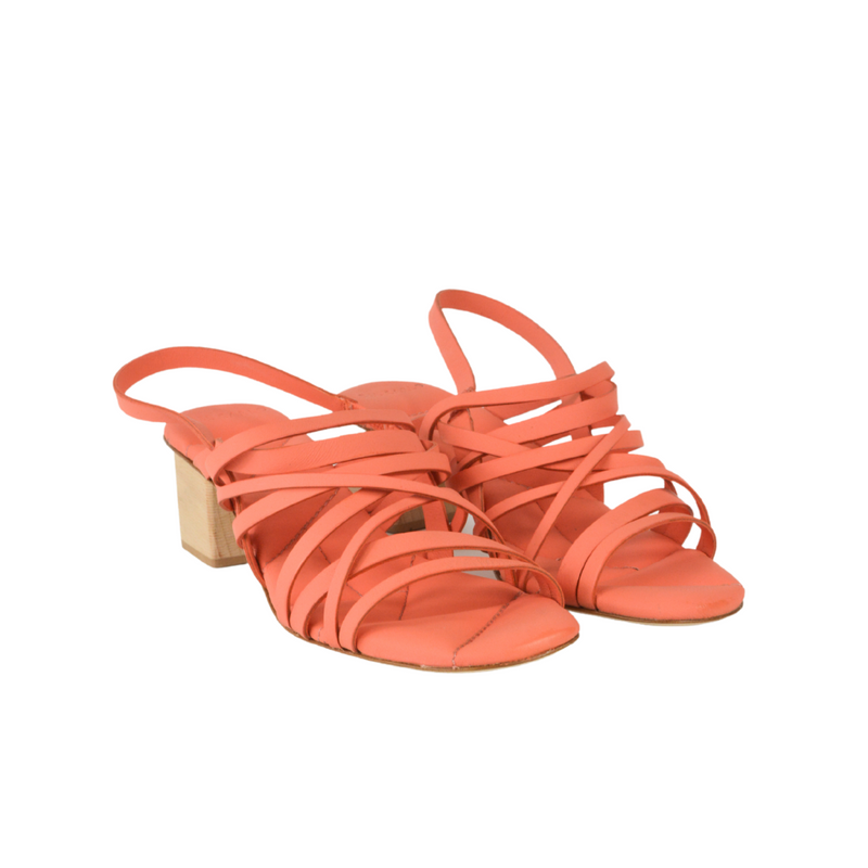 Strappy Low Heel - SONORA Shoes Del Carlo Coral 37 