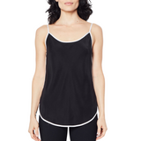 Silk Tank - RIETTA Top Elaine Kim Black / White XL 