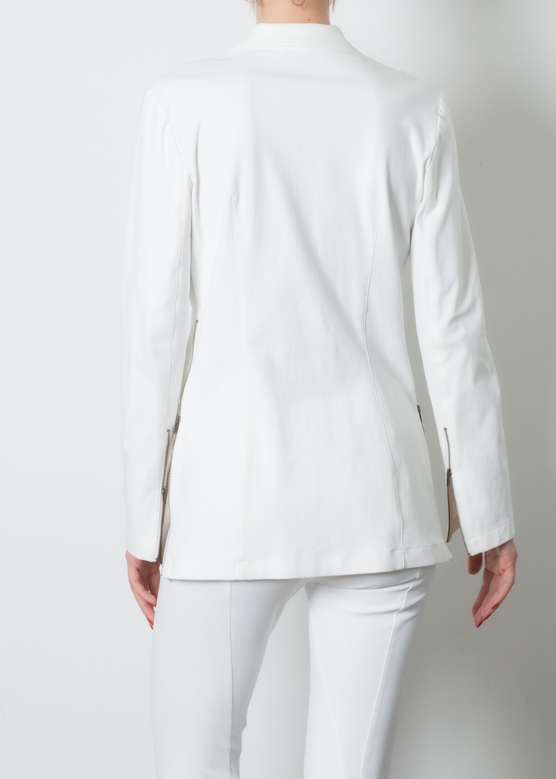 Stretch Shawl Collar Blazer with Zipper - TAMARA CORE Coat STYLEM   