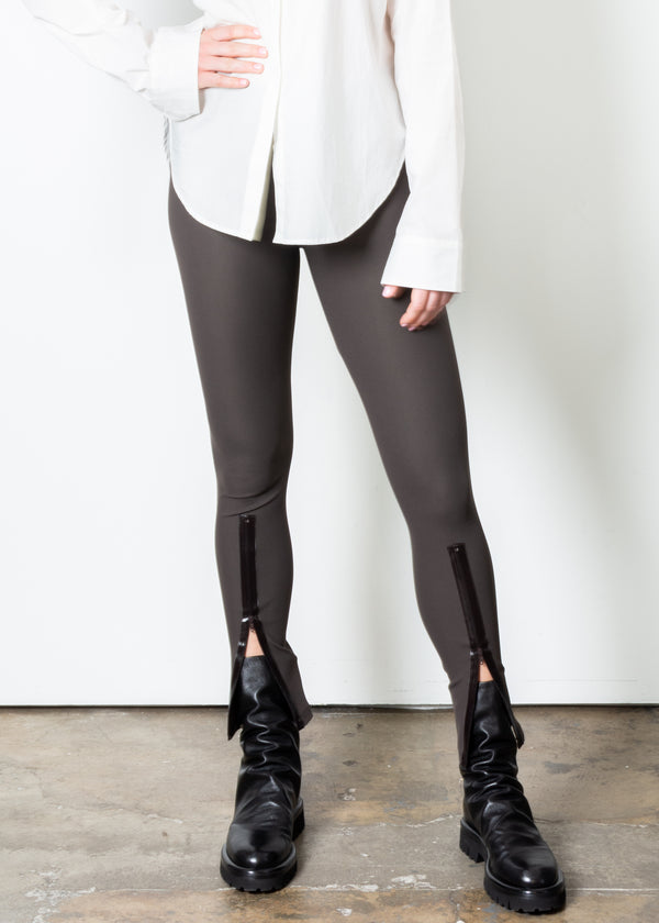Tech Stretch Pant w/ Front Ankle Liquid Zipper - TAKARRI FALL22 Pant STYLEM Espresso P 