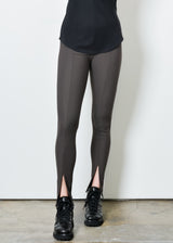 Tech Stretch Legging With Front Zipper - SITAR FALL22 Pant STYLEM Espresso P 