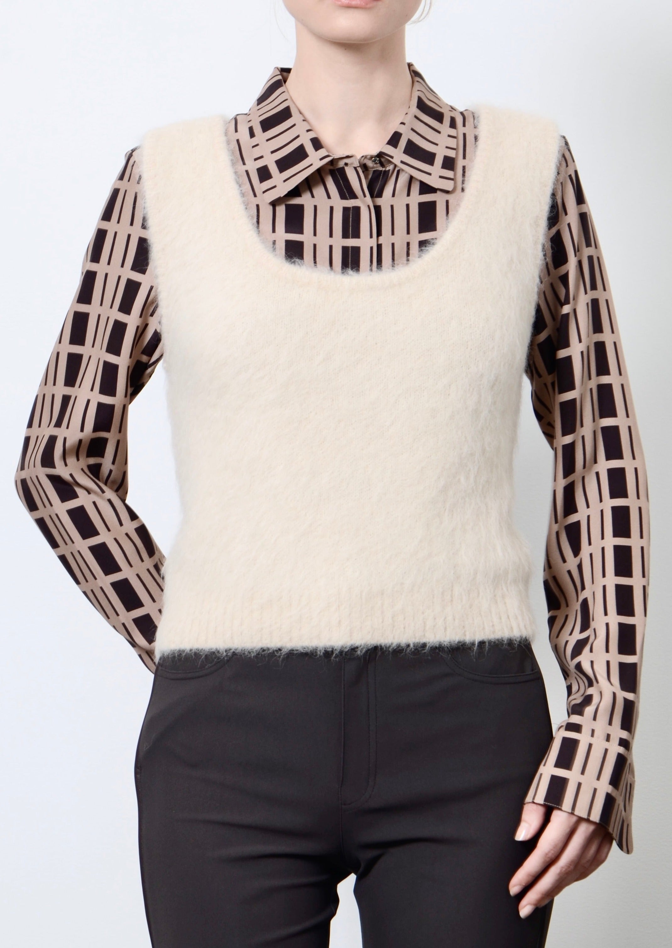 Alpaca Tank Top - TESSA Sweater STYLEM Mushroom P 