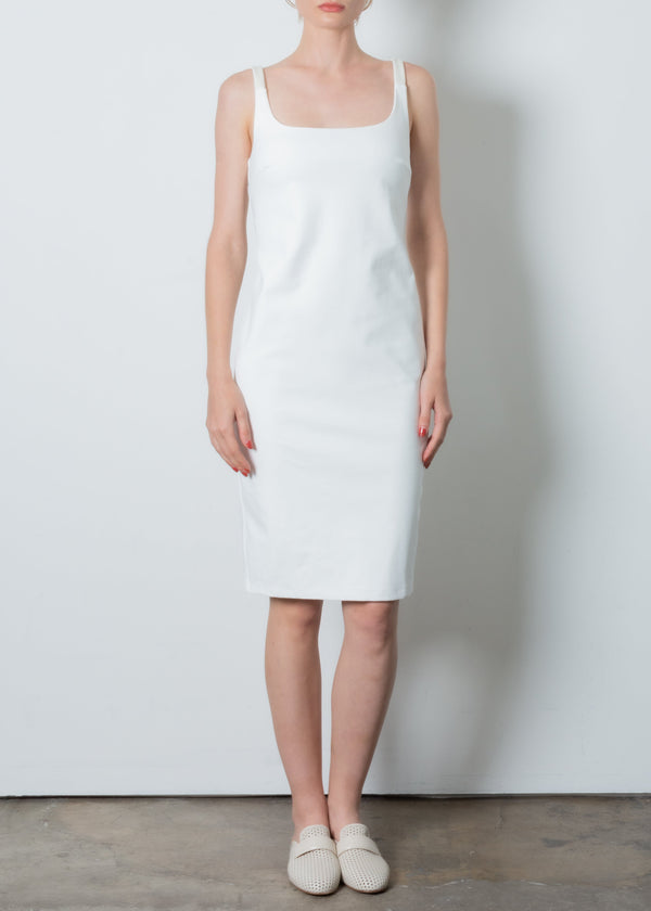 Tech Stretch Tank Dress - TALEEN CORE Dress STYLEM White P 