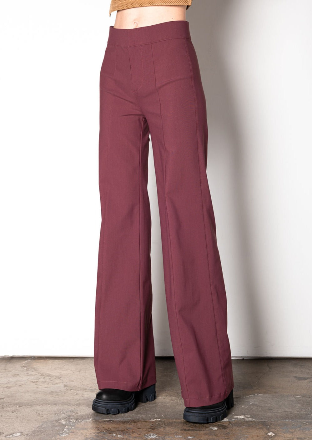 Tech Stretch Wide Pant - RUTHIE Pant STYLEM Bordeaux P 