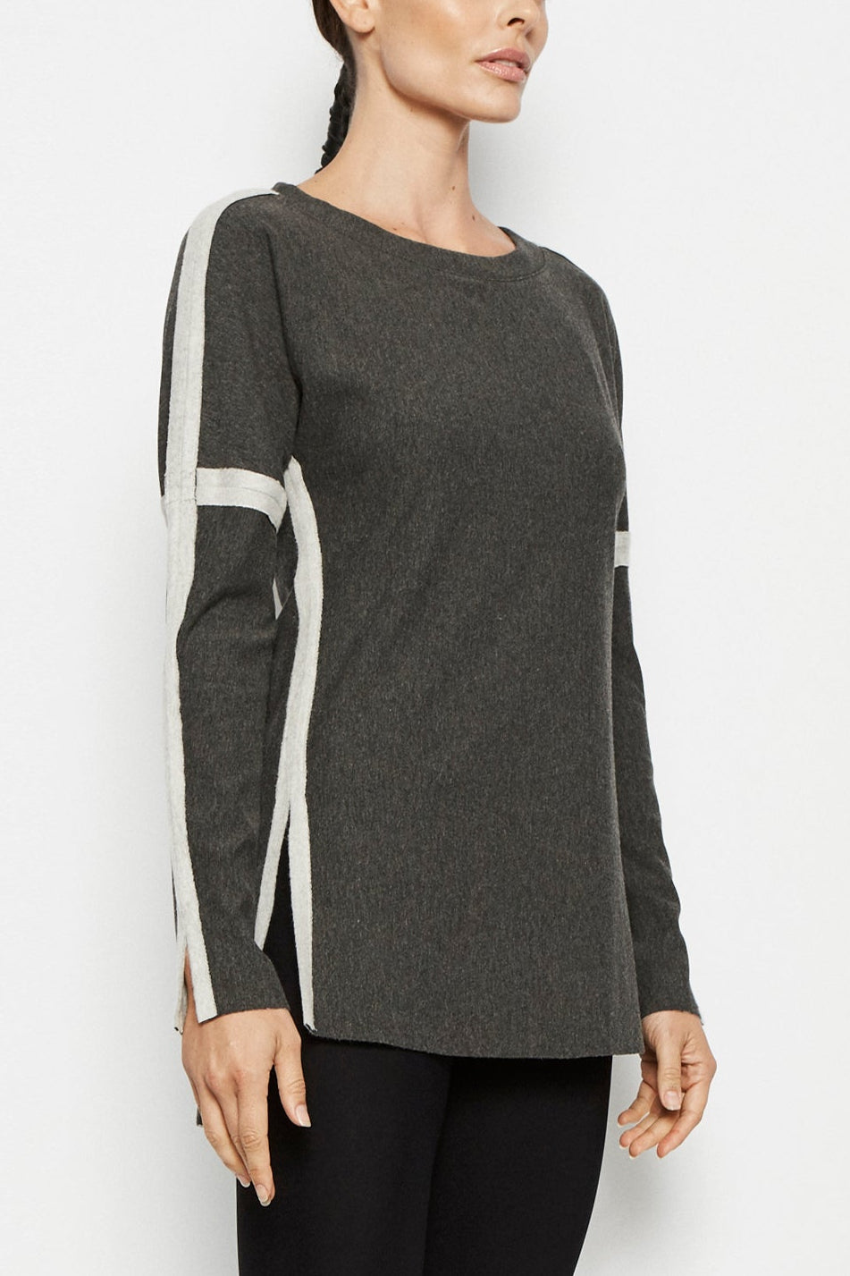 Query Bamboo Fleece Sweatshirt Top Elaine Kim   