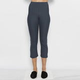 Tech Stretch Cropped Flare Leggings - MITA Pant STYLEM steel S 