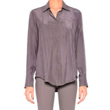 Silk Blouse with Pockets - ROSSMORE Top General Orient Chanterelle P 