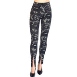 Tech Stretch Legging With Front Zipper - SITAR Pant Elaine Kim Camouflage P 