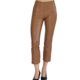 Vegan Stretch Leather Crop Legging - SUSRUTA Pant Elaine Kim Fox S 