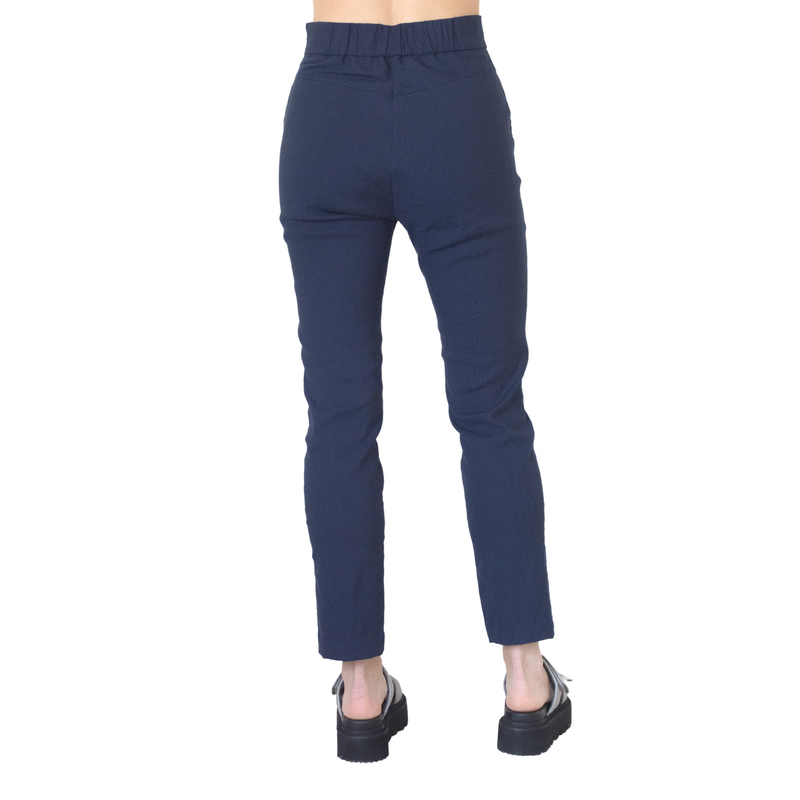 Stretch Linen Slim Pant w/ Zip - TEGAN Pant STYLEM   