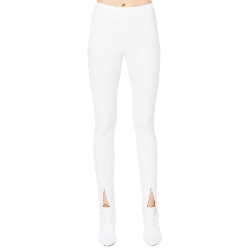 Tech Stretch Pant w/ Front Ankle Zipper - PAQUIRRI Pant STYLEM White P 
