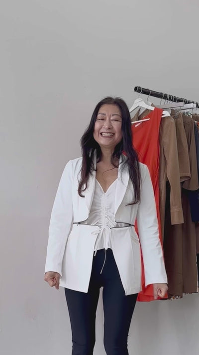 Tech Stretch Shawl Collar Zip Off Blazer - THUNDRA Coat STYLEM