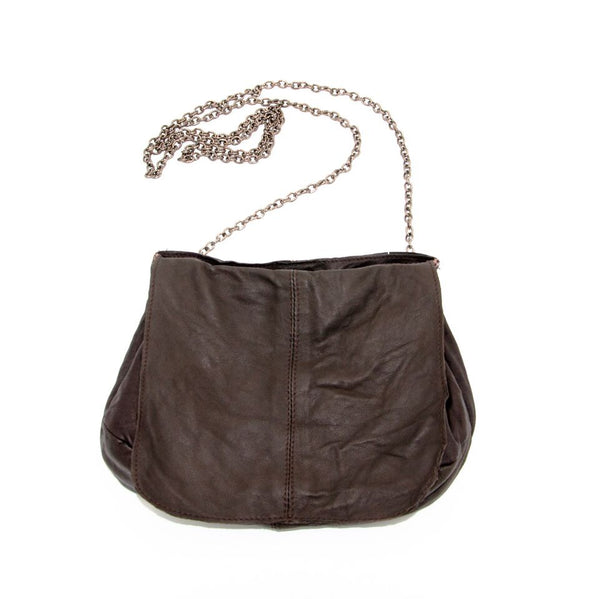 Leather Crossbody Bag - ODELIA Bag Elaine Kim Brown  