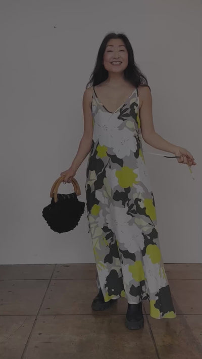 Silk Spaghetti Strap Maxi Dress - ULYSSA Dress General Orient