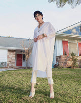 Cotton Voile V Neck Dress - SUNSET Dress Elaine Kim   