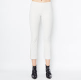 Tech Stretch Cropped Flare Leggings - MITA Pant STYLEM Ivory XL 