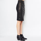 Leather and Tech Stretch Pencil Skirt - REED Skirt Elaine Kim   