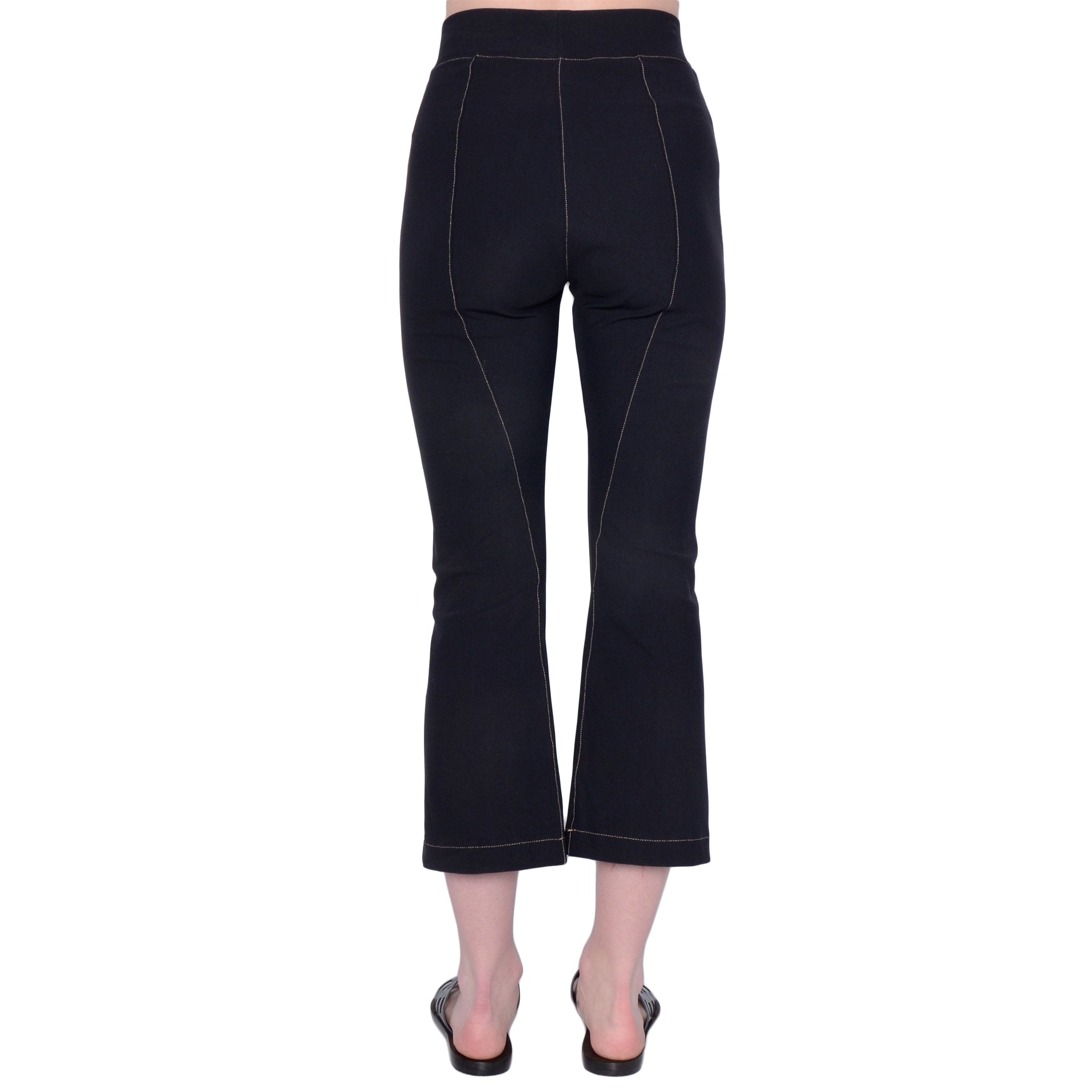 Tech Stretch Cropped Flare Legging w/ Contrast Stitch - RITA Pant STYLEM   
