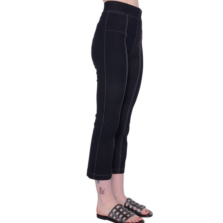 Tech Stretch Cropped Flare Legging w/ Contrast Stitch - RITA CORE Pant STYLEM   