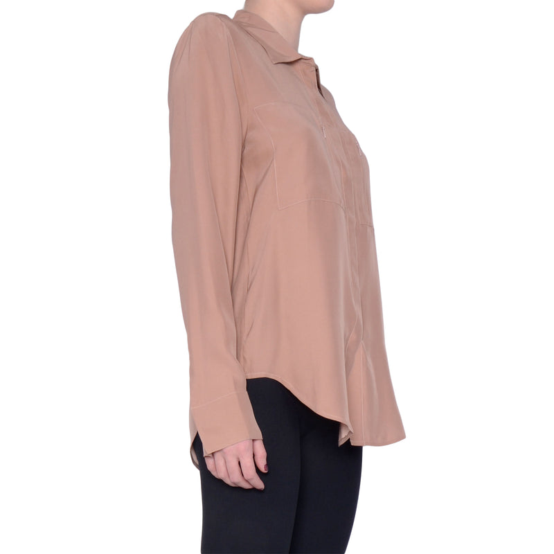 Silk Blouse with Pockets - ROSSMORE Top General Orient   