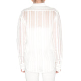 Sheer Stripe Shirt - SAVON Top Elaine Kim