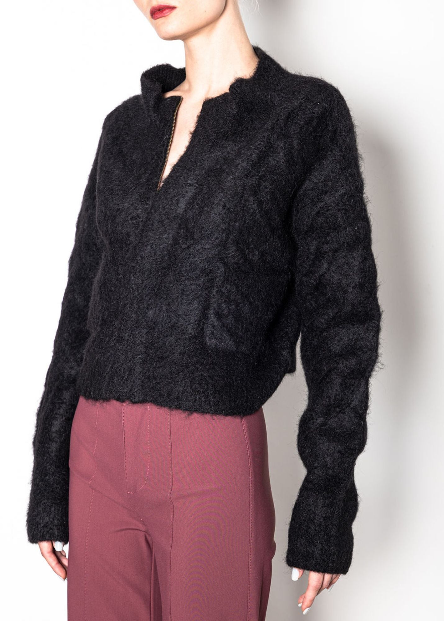 Alpaca Cable Zip Jacket - SPENCER Jacket STYLEM   