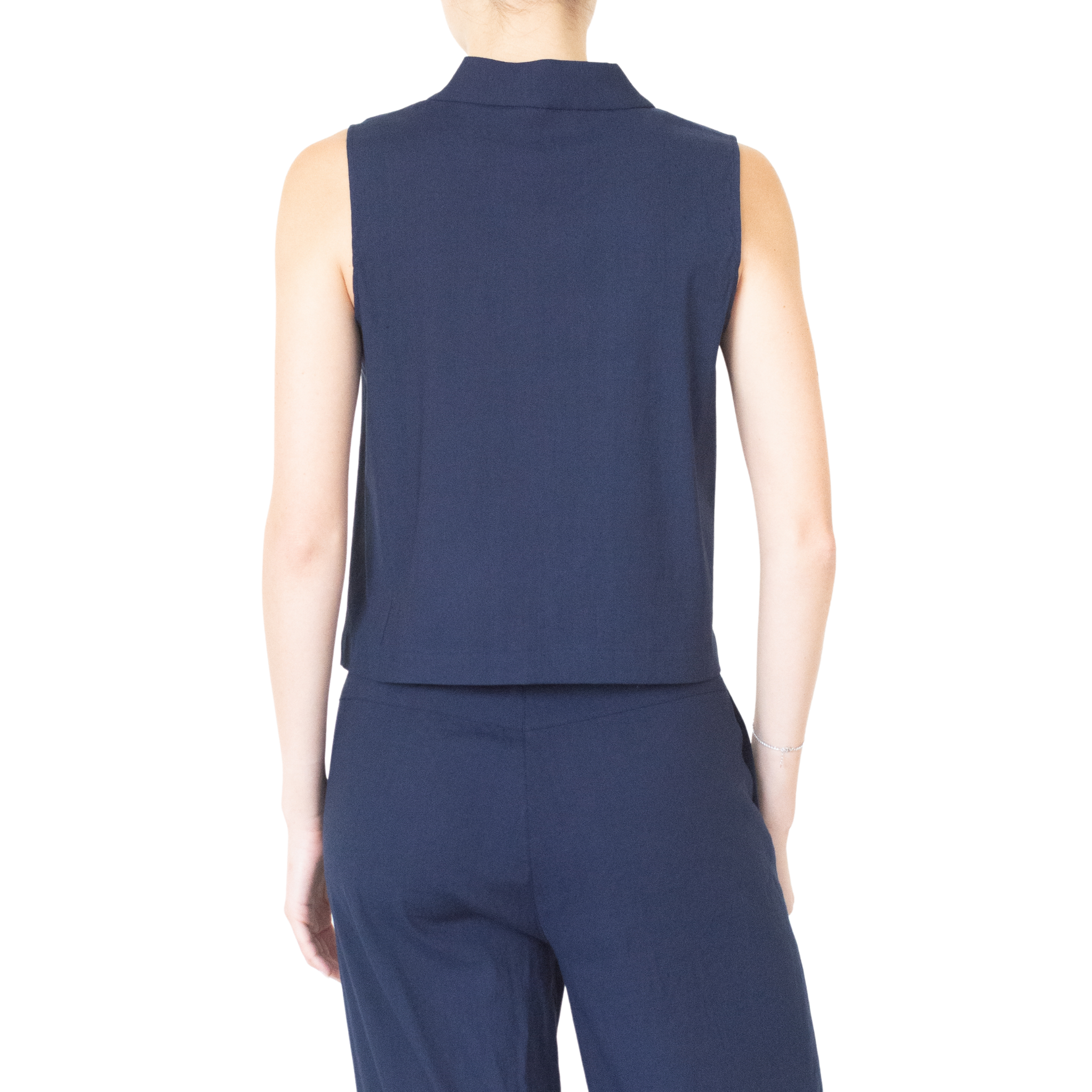 Stretch Linen Vest - STORMIO Vest STYLEM   