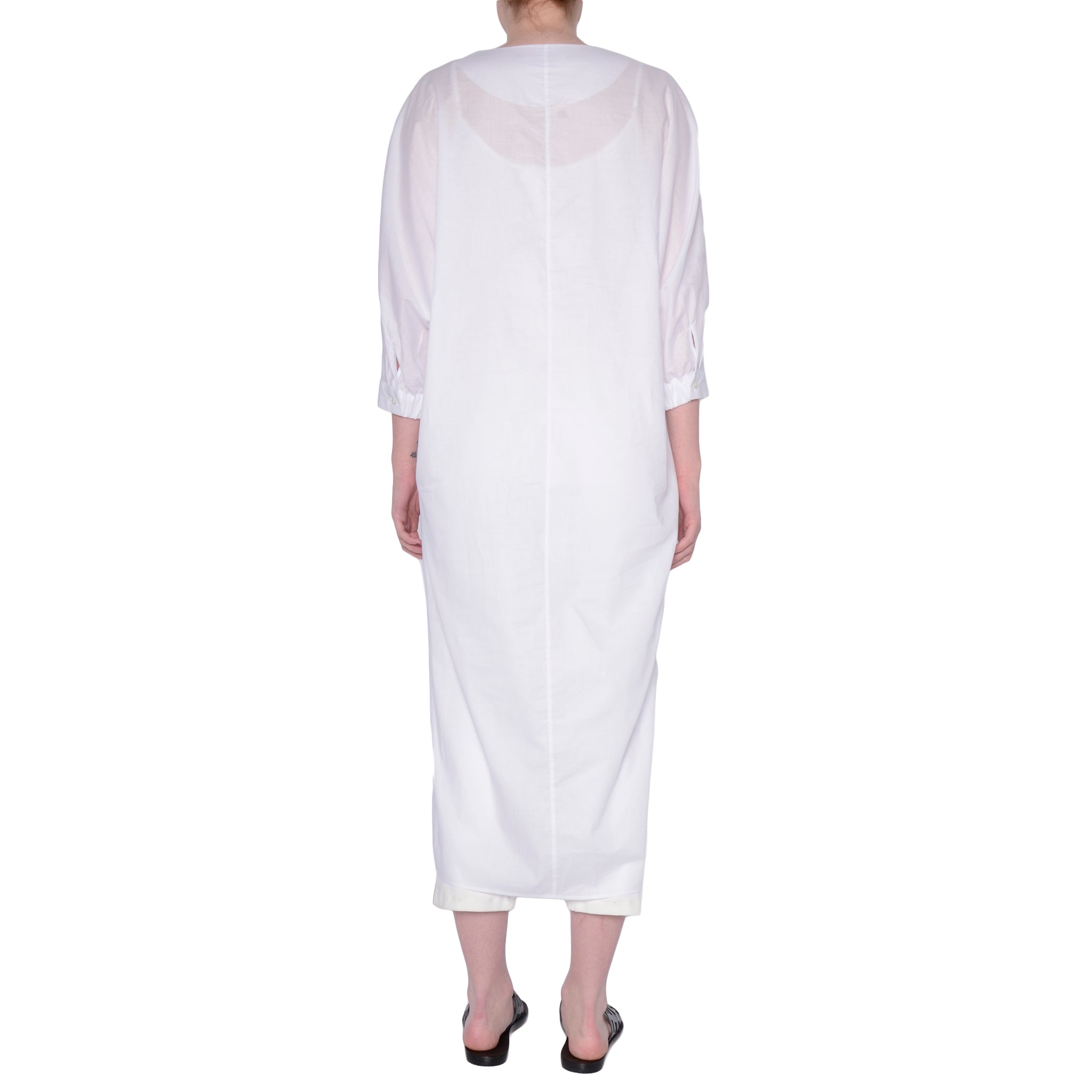 Cotton Voile V Neck Dress - SUNSET Dress Elaine Kim   