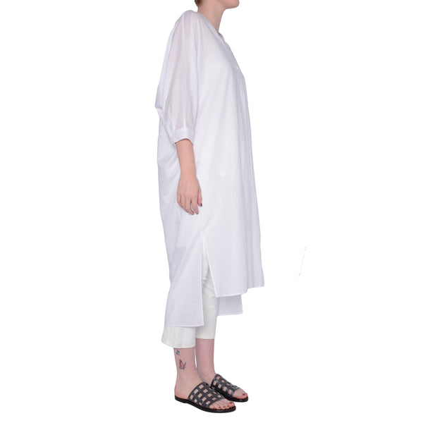 Cotton Voile V Neck Dress - SUNSET Dress Elaine Kim   